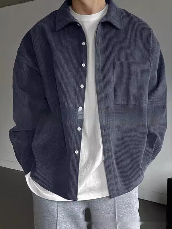 Corduroy Long-sleeved Casual Shirt