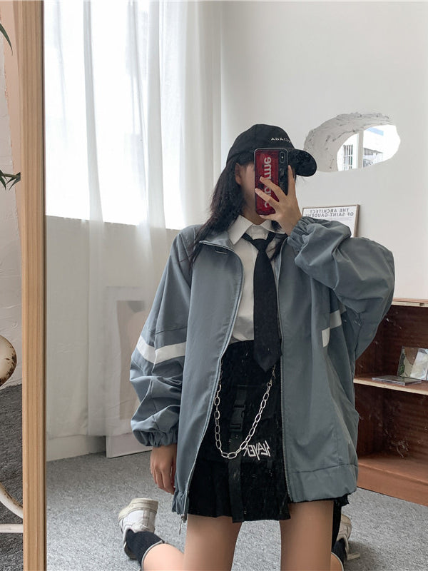 Single & Double Layer Blue Windbreaker