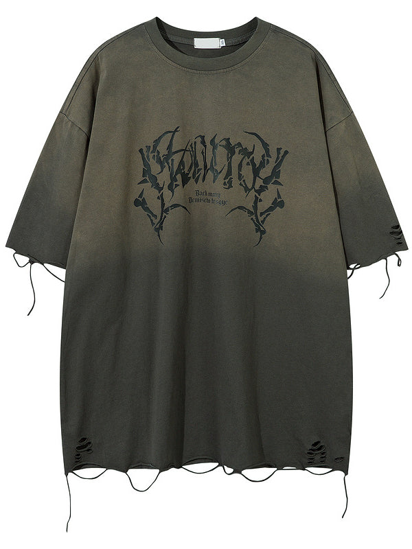 Loose Tattered Skeleton Graphic Tee