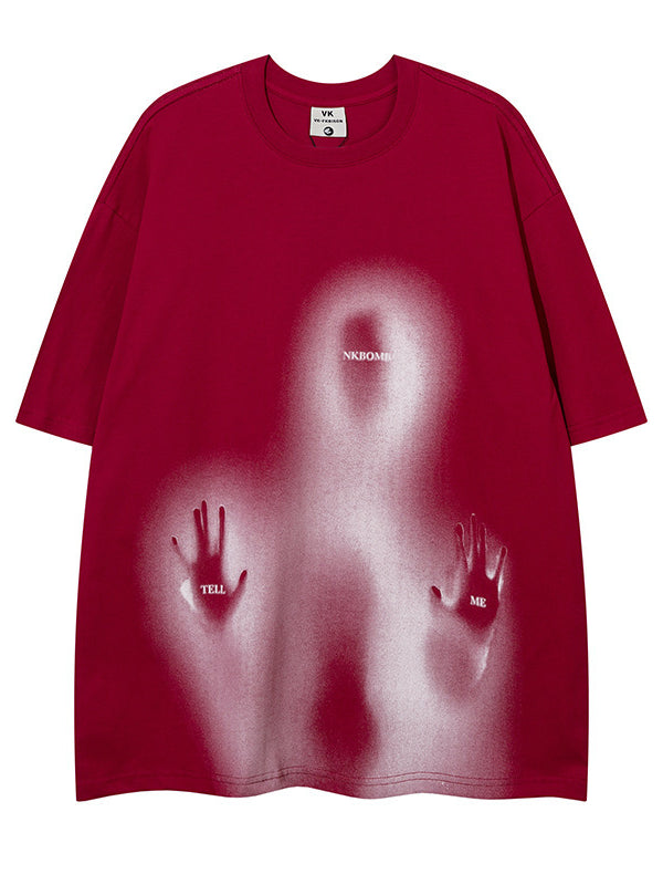 Fuzzy Printed -Tell Me- Tee