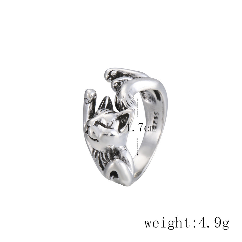 Thick Silver Chinchilla Ring