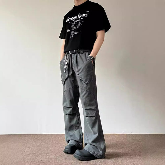 Pleated Deconstructing Large Workwear With Pocket Jeans